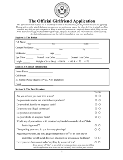 The Official Girlfriend Application