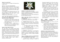 CHE COS`E` IL PAP-TEST