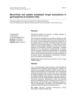 Mycorrhizal and septate endophytic fungal associations in