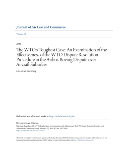 The WTO`s Toughest Case: An Examination of the