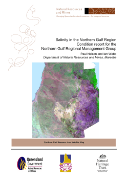 Salinity: what, where and how bad is it in Northern Gulf Region