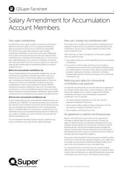 Salary Amendment for Accumulation Account Members