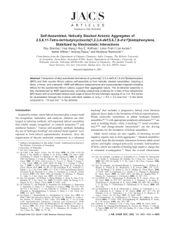 Self-Assembled, Helically Stacked Anionic Aggregates of 2,5,8,11