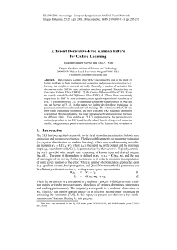 Efficient Derivative-Free Kalman Filters for Online Learning