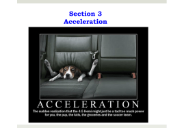 Section 3 Acceleration