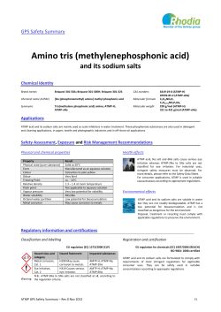 Amino tris (methylenephosphonic acid)