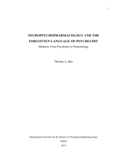 the discovery of the forgotten language of psychiatry