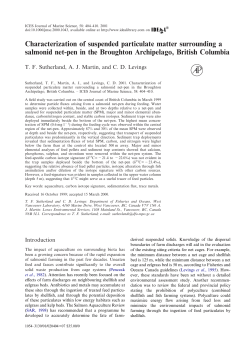 Characterization of suspended particulate matter surrounding a