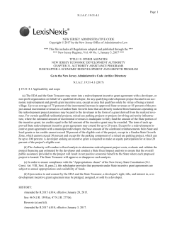 Courtesy Copy of Current ERG Program Rules, N.J.A.C. 19:31