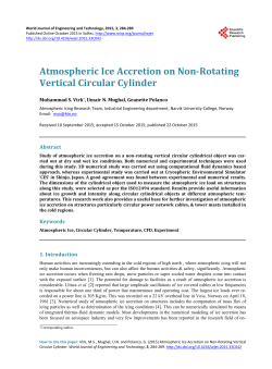 Atmospheric Ice Accretion on Non-Rotating Vertical Circular Cylinder