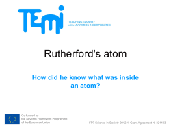 Rutherford`s atom