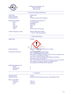 BaO - LTS Research Laboratories, Inc.