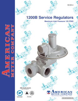 1200B Service Regulator SB