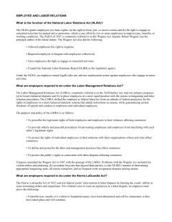 EMPLOYEE AND LABOR RELATIONS What is the