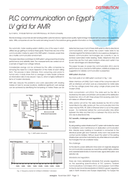 PLC communication on Egypt`s LV grid for AMR