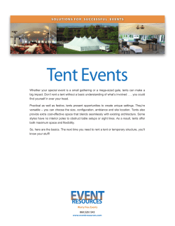 Tent Events - Event Resources