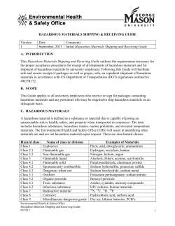 Hazardous Materials Shipping and Receiving Guide