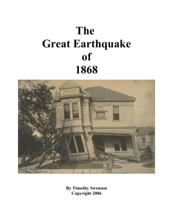 Hayward Earthquake &mdash; Great Quake of 1868