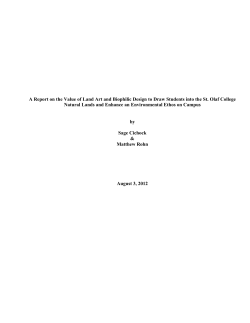 A Report on the Value of Land Art and Biophilic