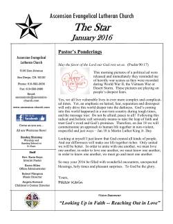 1.2016 STAR - Ascension Lutheran Church