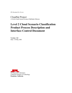 Level 2 Cloud Scenario Classification Product Process Description