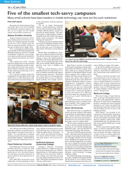 Five of the smallest tech-savvy campuses - 1