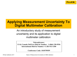 Applying Measurement Uncertainty To Digital Multimeter Calibration