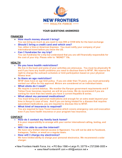 Your Questions - New Frontiers Health Force