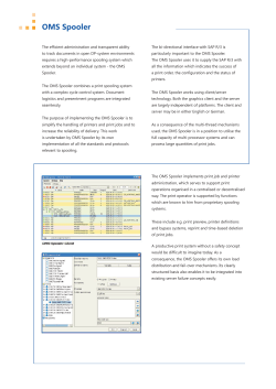 OMS Spooler - profiforms