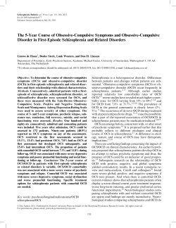 The 5-Year Course of Obsessive-Compulsive