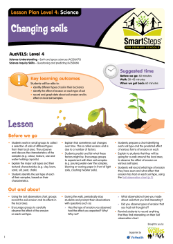 Changing soils - Victoria Walks