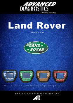 Land Rover Manual - Advanced Diagnostics USA