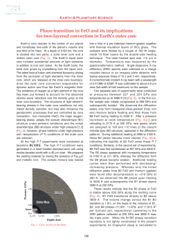 Phase transition in FeO and its implications for two - SPring-8
