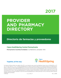 PROVIDER Cover Provider Pharmacy Directory C PA APR