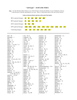 SURNAME INDEX - Edler Family Website