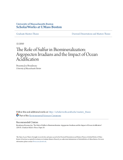 The Role of Sulfur in Biomineralization