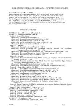 F.I. Business Ordinance