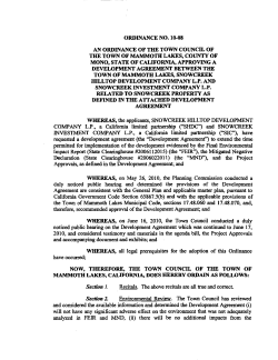 Ordinance 10-08 - Town of Mammoth Lakes