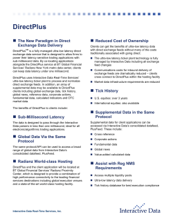 DirectPlus - ICE Data Services