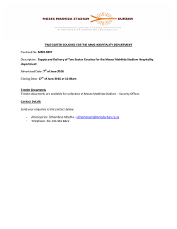 TWO SEATER COUCHES FOR THE MMS HOSPITALITY