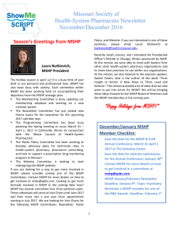 November/December 2016 - Missouri Society of Health