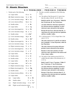 9 • Atomic Structure