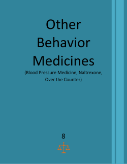 Blood Pressure Medicine, Naltrexone, Over the