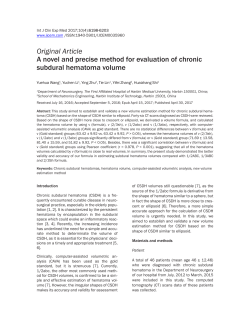 A novel and precise method for evaluation of chronic subdural