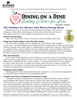 Dining on a Dime 2014 December