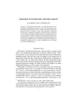 dimension of elementary amenable groups