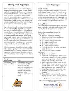 Fresh Asparagus Storing Fresh Asparagus