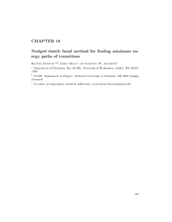 Nudged Elastic Band Method for Finding Minimum Energy Paths of