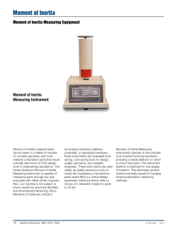 Moment of Inertia - Inertia Dynamics