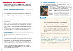 Introduction to Inference questions - Pearson-Global